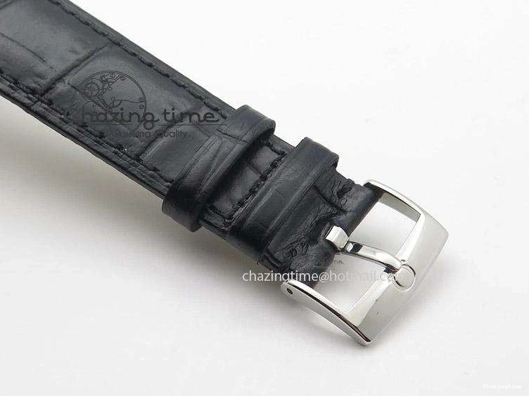 0113 De Ville MK 1:1 Best Edition SS Black Dial On Black Leather Strap A HighQuality 8261